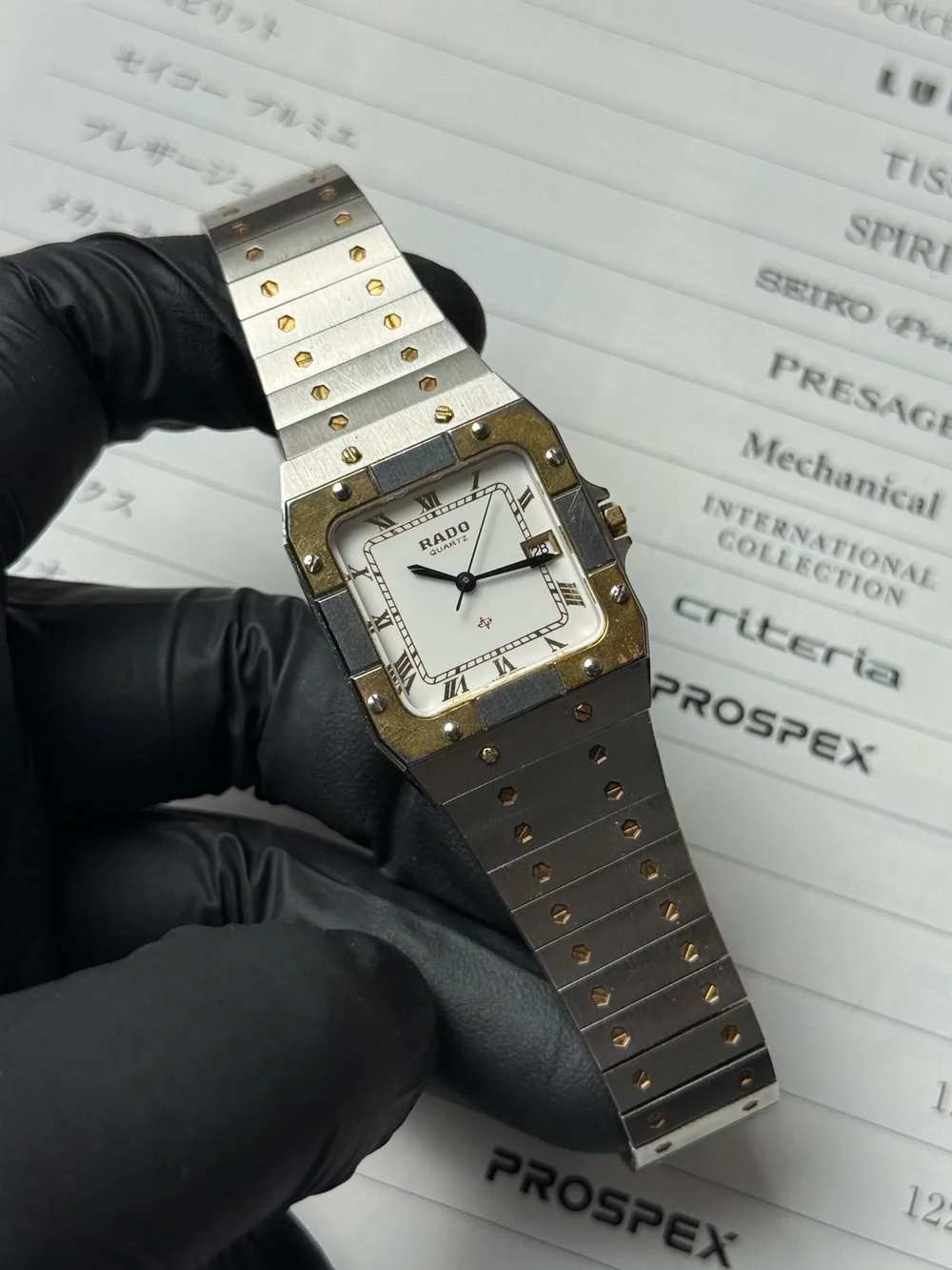 Vintage 1980s Rado DiaStar 129.9001.4 Men’s Watch [Santos Homage]